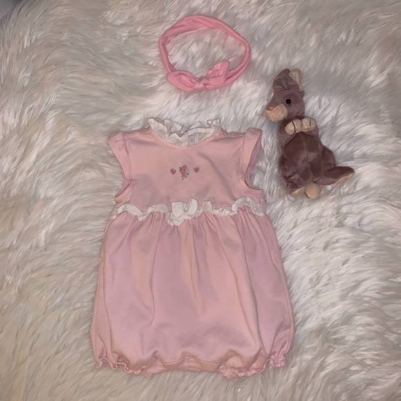 Janie & Jack Girls Layette Romper 3-6M